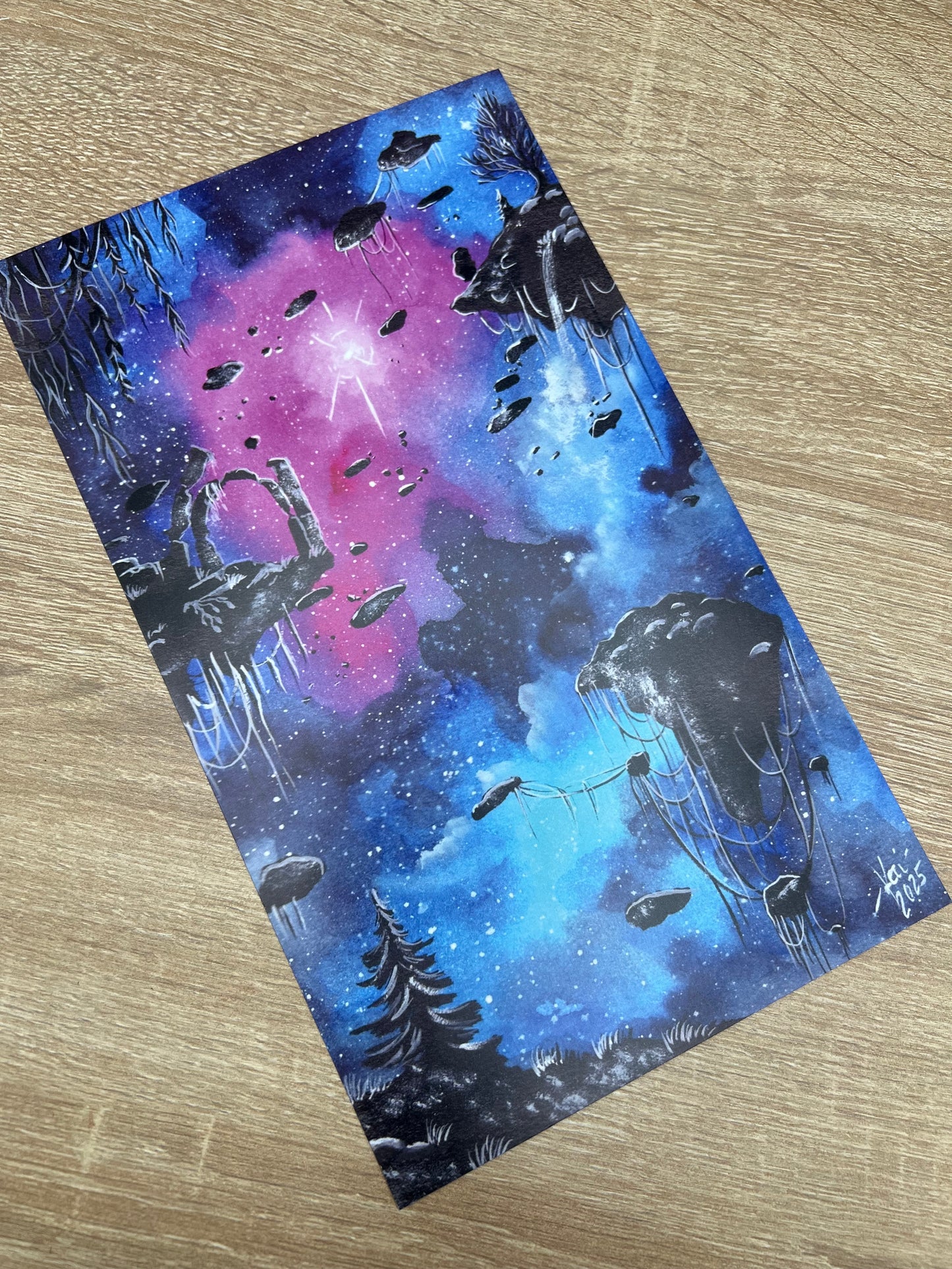 Poster Sonderformat - Fantasy Galaxy Landschaften - NO AI