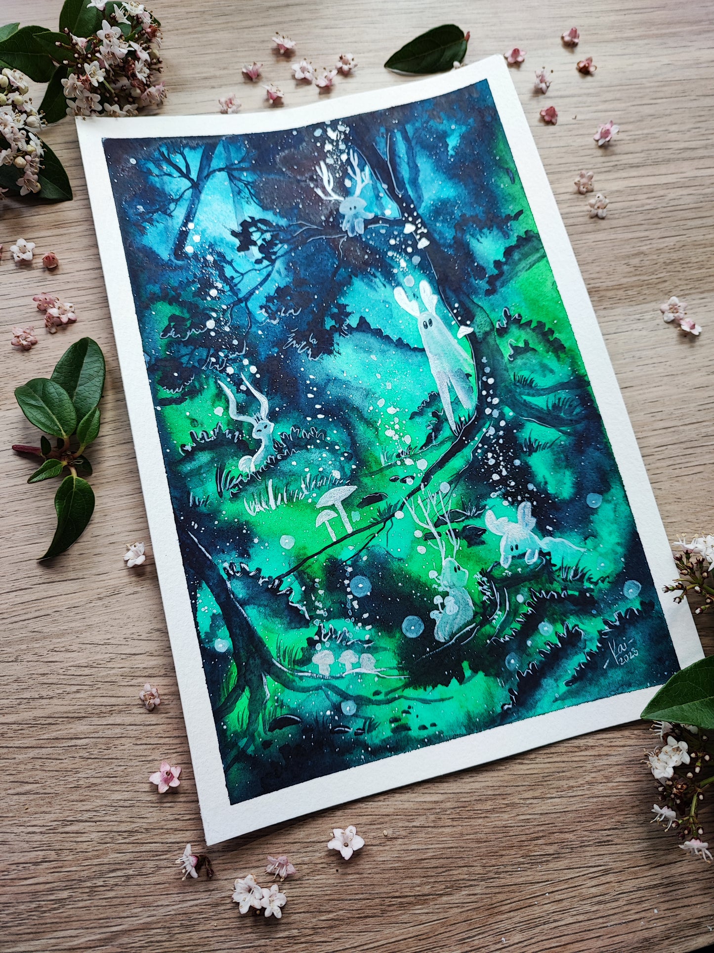 Originale Malerei - Aquarelle Bilder, Gouache Bilder