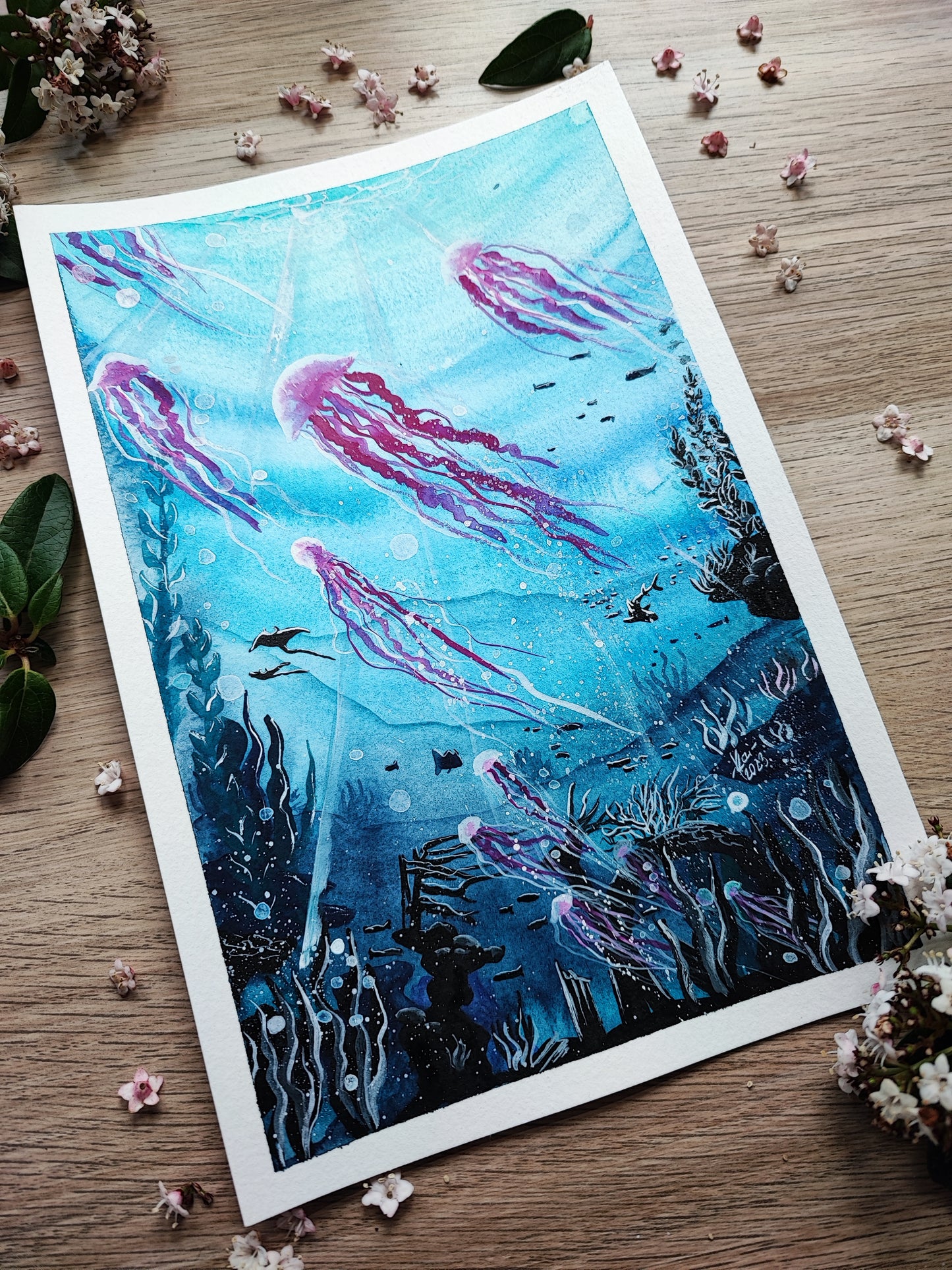 Originale Malerei - Aquarelle Bilder, Gouache Bilder