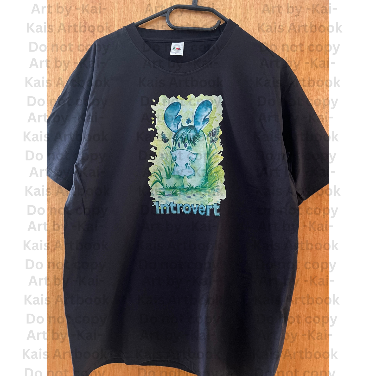 T-Shirt S-5XL Introvert Waldgeist bunt NO AI - Original Art