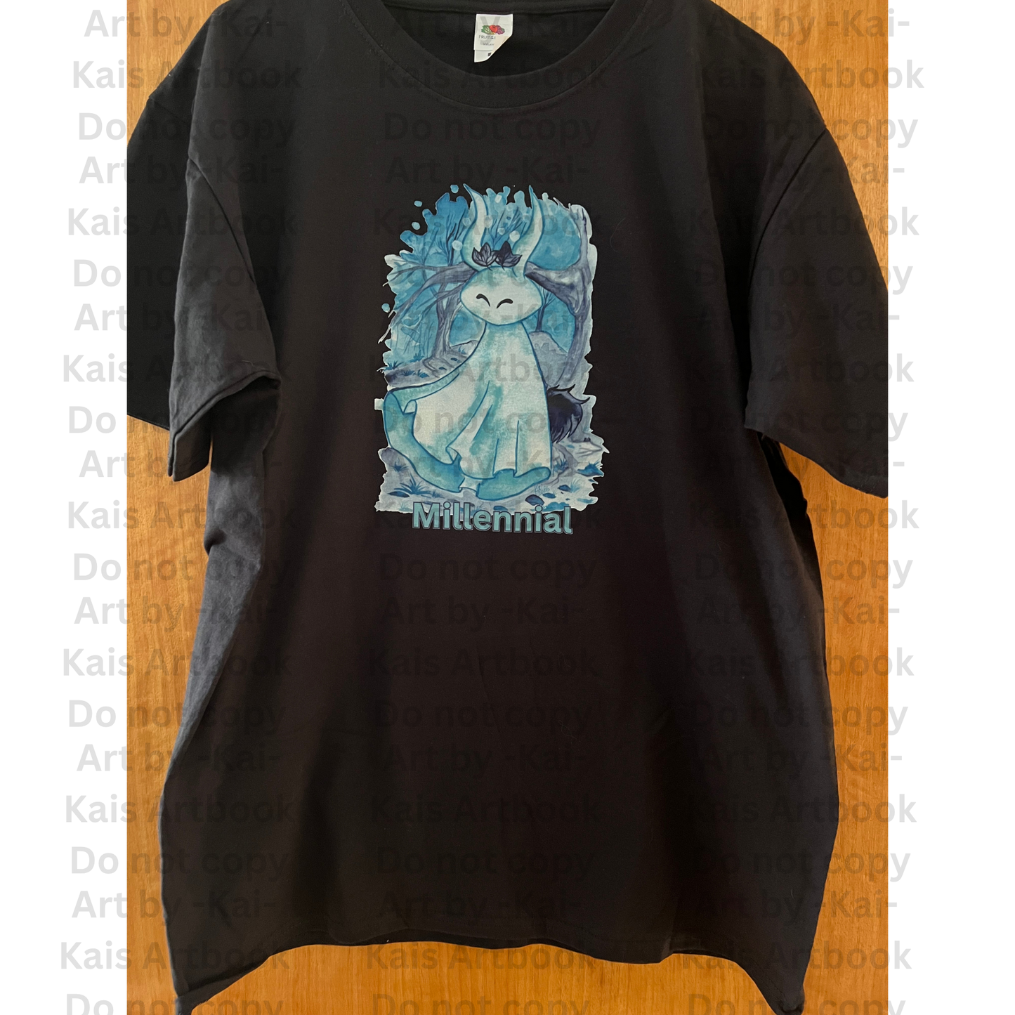 T-Shirt S-5XL Millenial Waldgeist bunt NO AI - Original Art