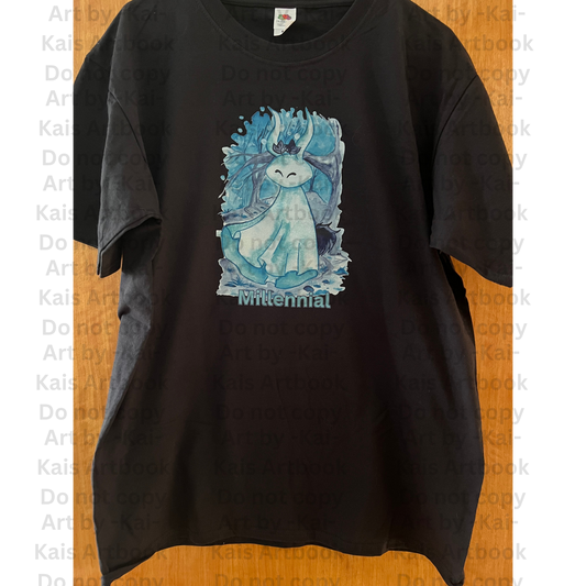 T-Shirt S-5XL Millenial Waldgeist bunt NO AI - Original Art