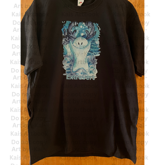 T-Shirt S-5XL Extrovert Waldgeist bunt NO AI - Original Art
