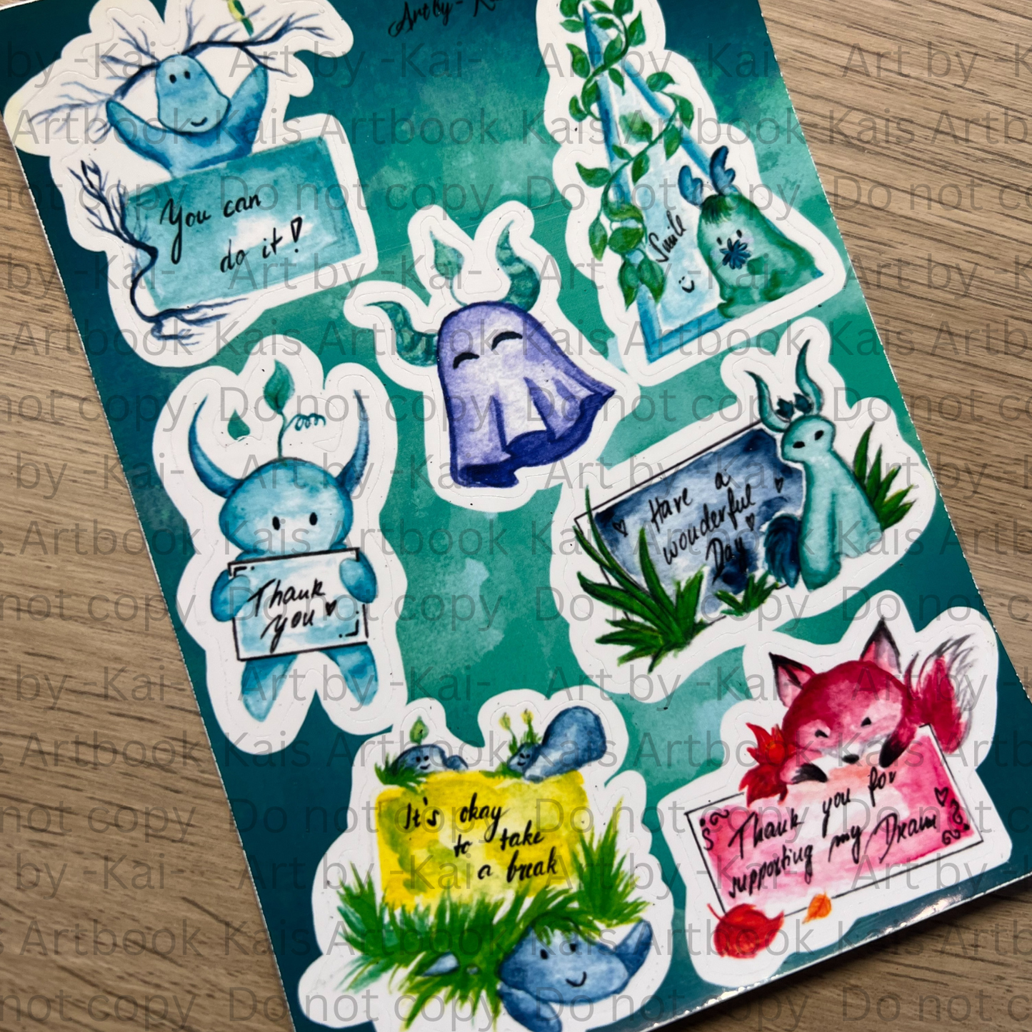 Stickersheet - Mehrere Sticker - Tiere, LGBTQ+ und vieles mehr
