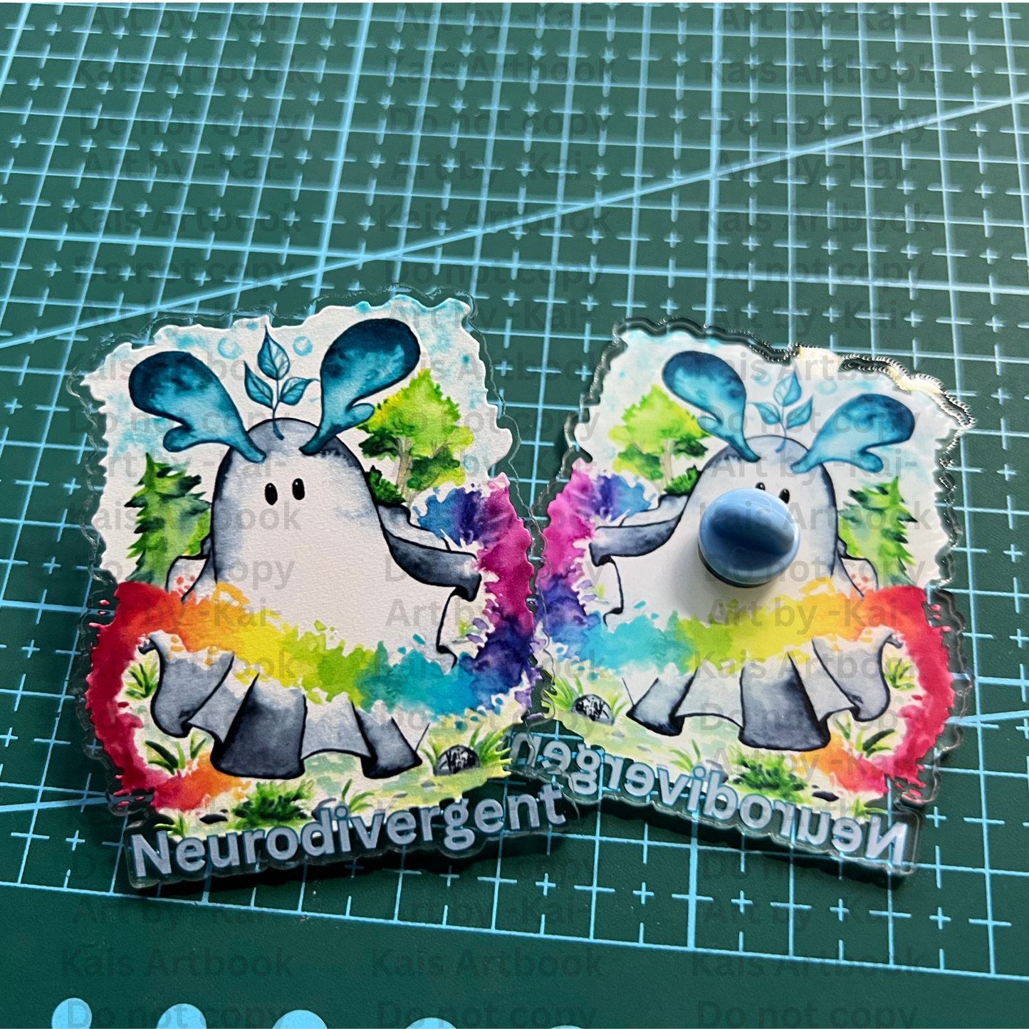 Keychain, Pin, Postkarte oder Sticker - Neurodivergent, Introvert, Extrovert, Ambivert, Millenial, Boomber, Gen X, Gen Z, Gen Alpha, Neurotypisch