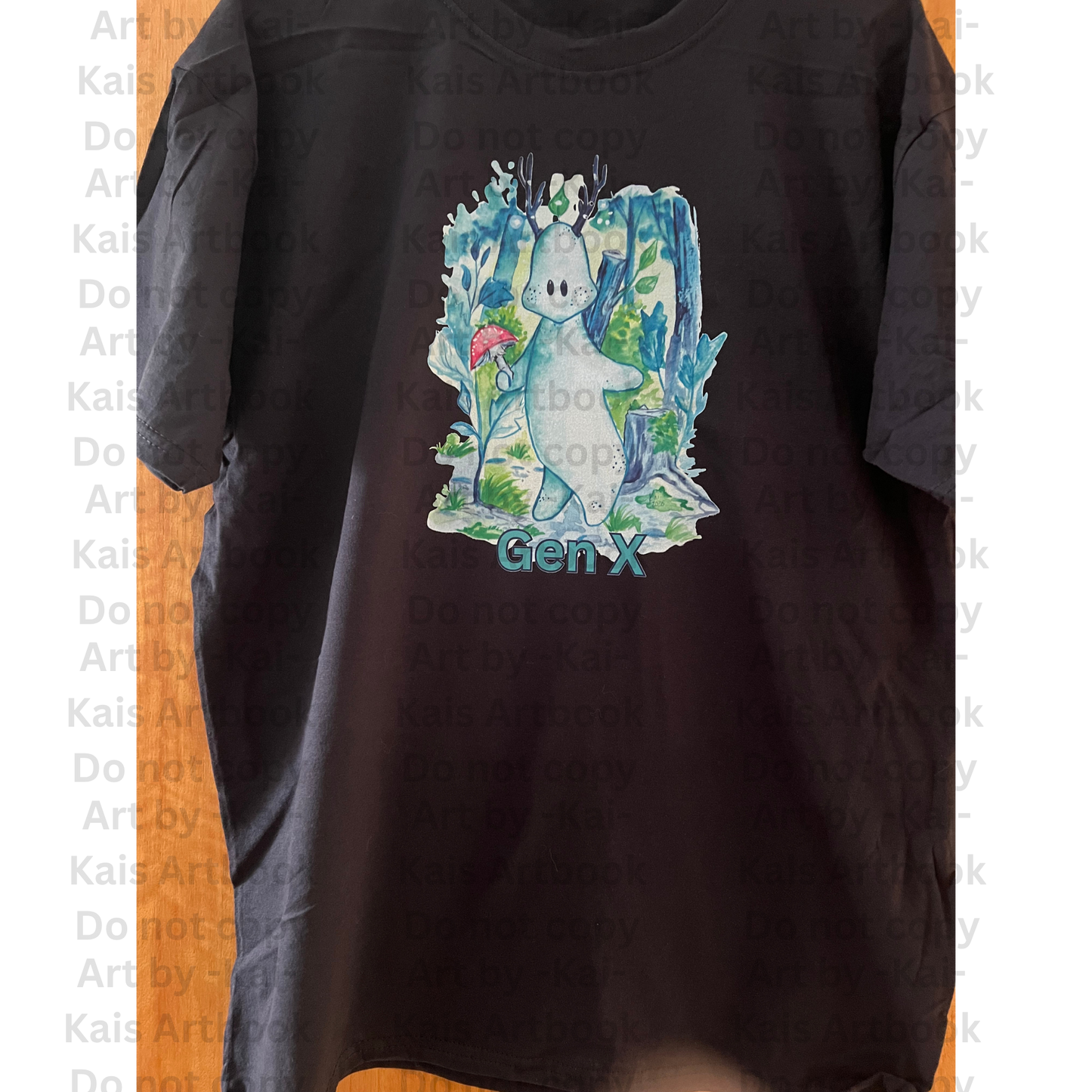 T-Shirt S-5XL Gen X Waldgeist bunt NO AI - Original Art