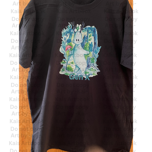 T-Shirt S-5XL Gen X Waldgeist bunt NO AI - Original Art