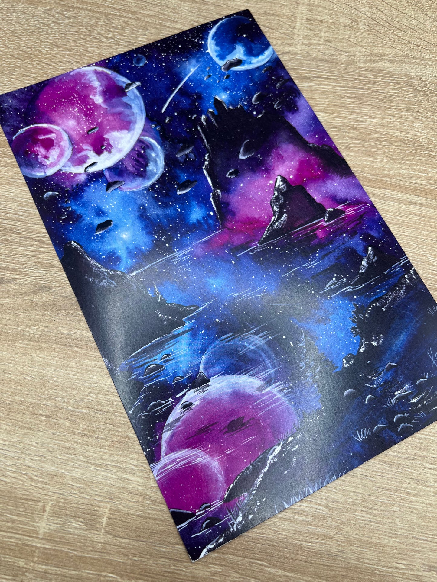 Poster Sonderformat - Fantasy Galaxy Landschaften - NO AI