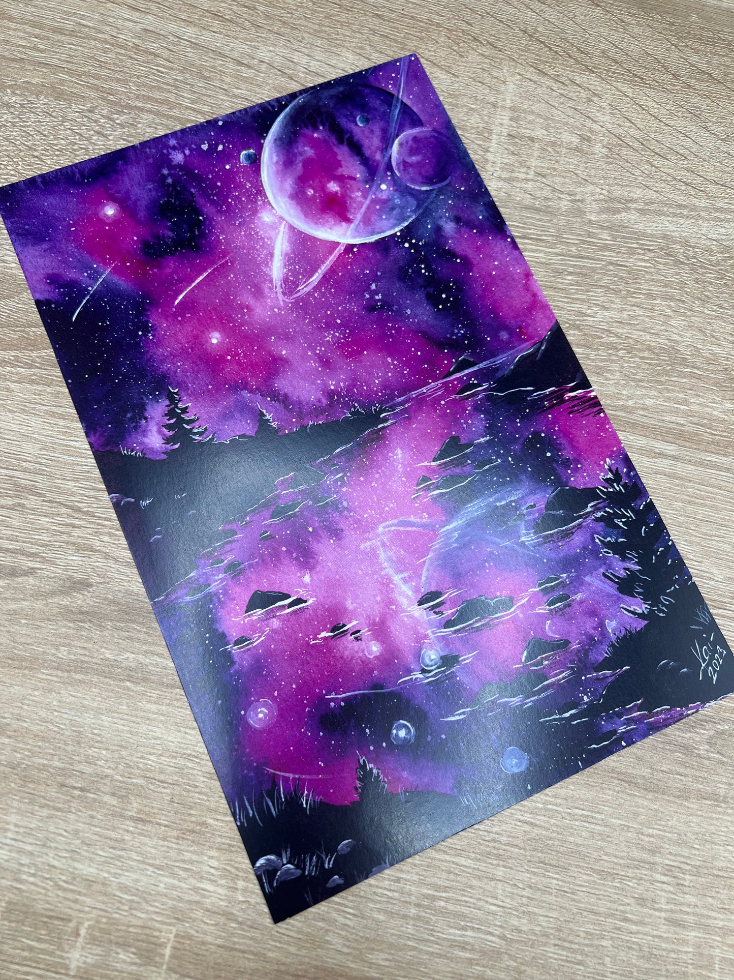 Poster Sonderformat - Fantasy Galaxy Landschaften - NO AI