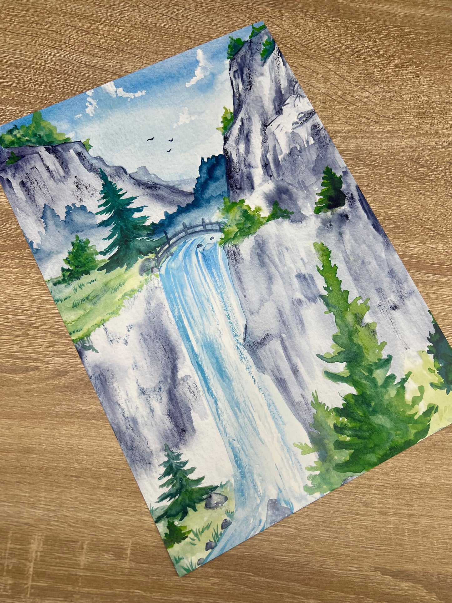 Poster A4 - Fantasy Galaxy Landschaften - NO AI