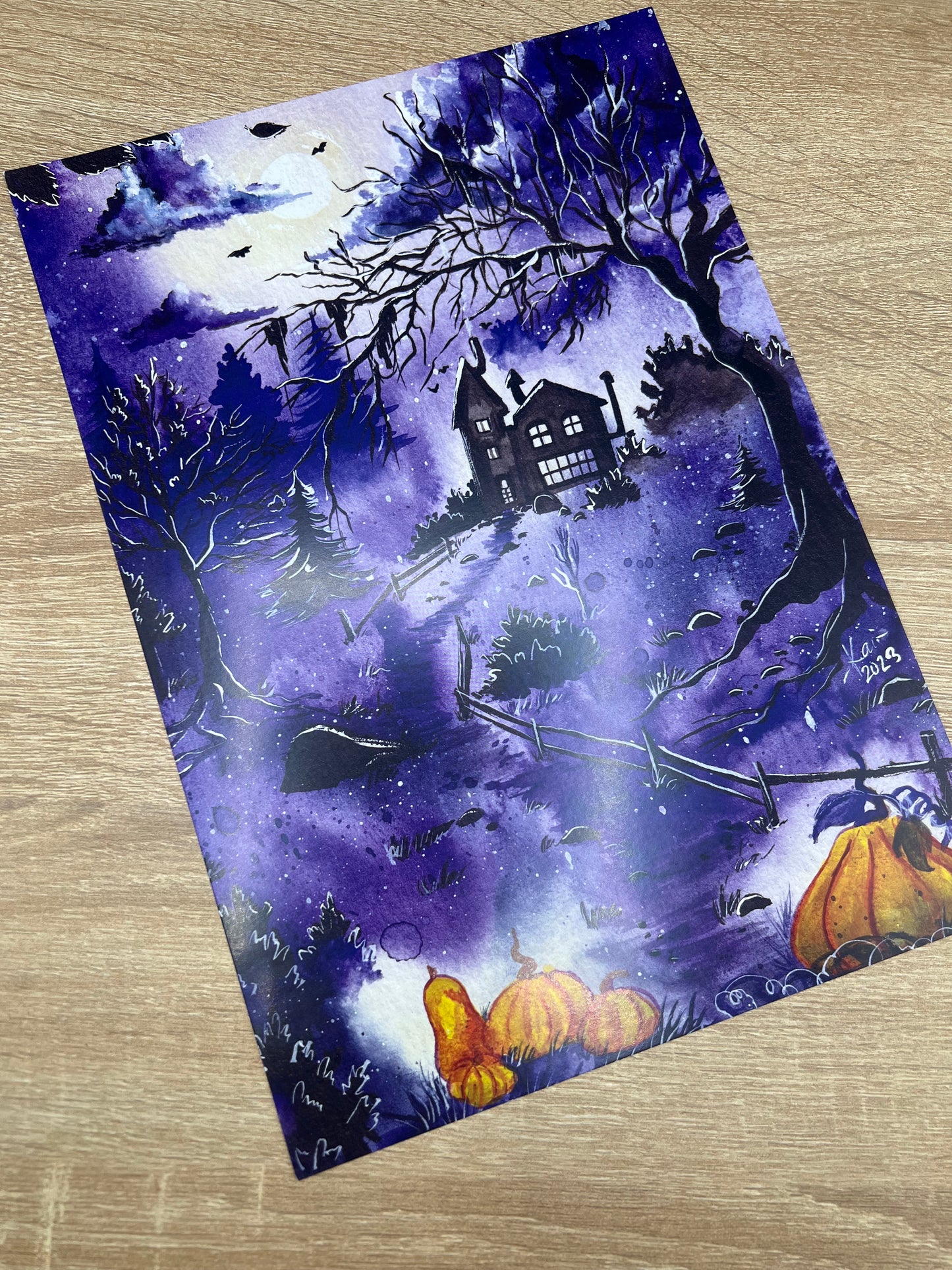 Poster A4 - Fantasy Galaxy Landschaften - NO AI