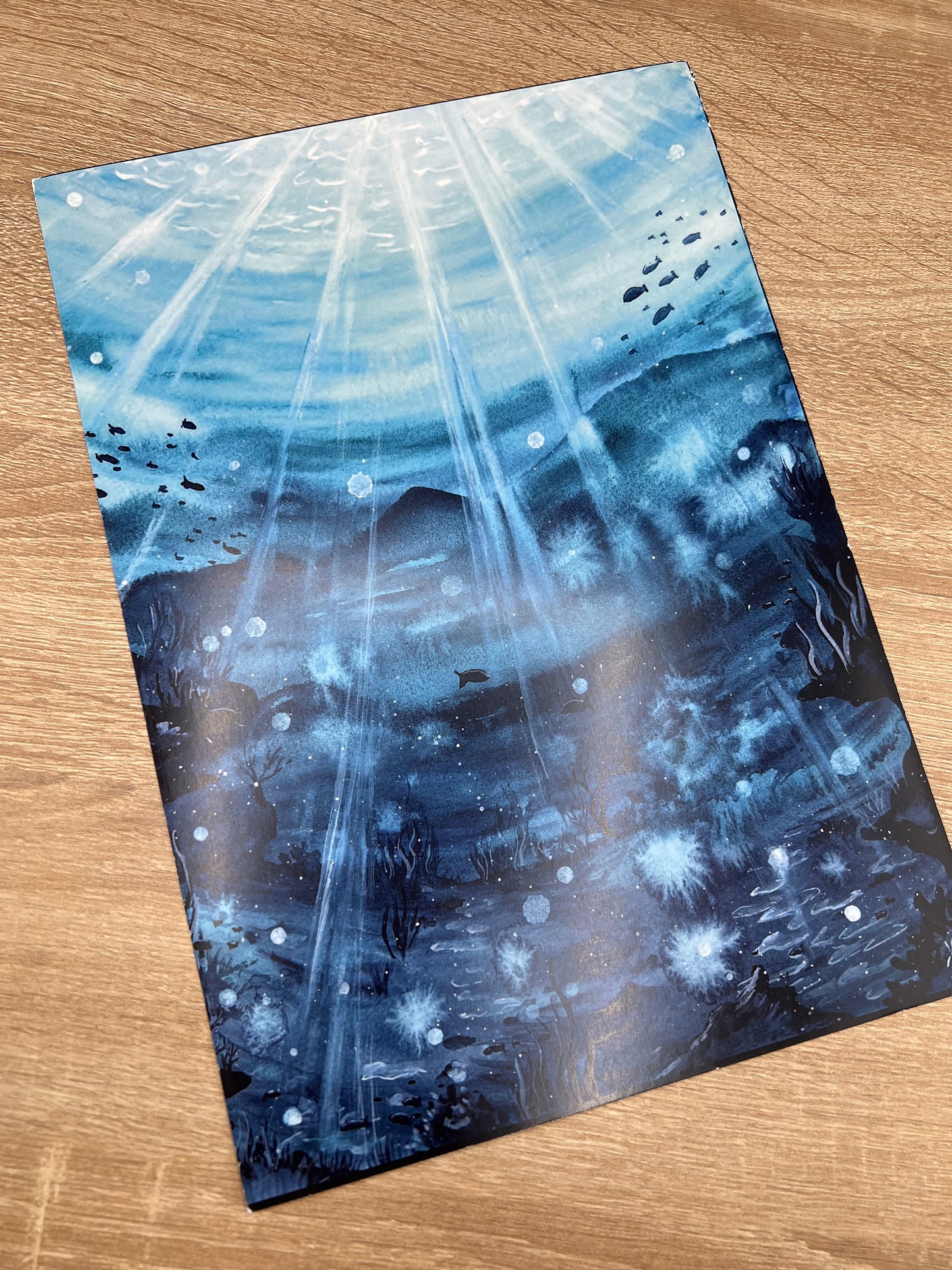 Poster A4 - Fantasy Galaxy Landschaften - NO AI
