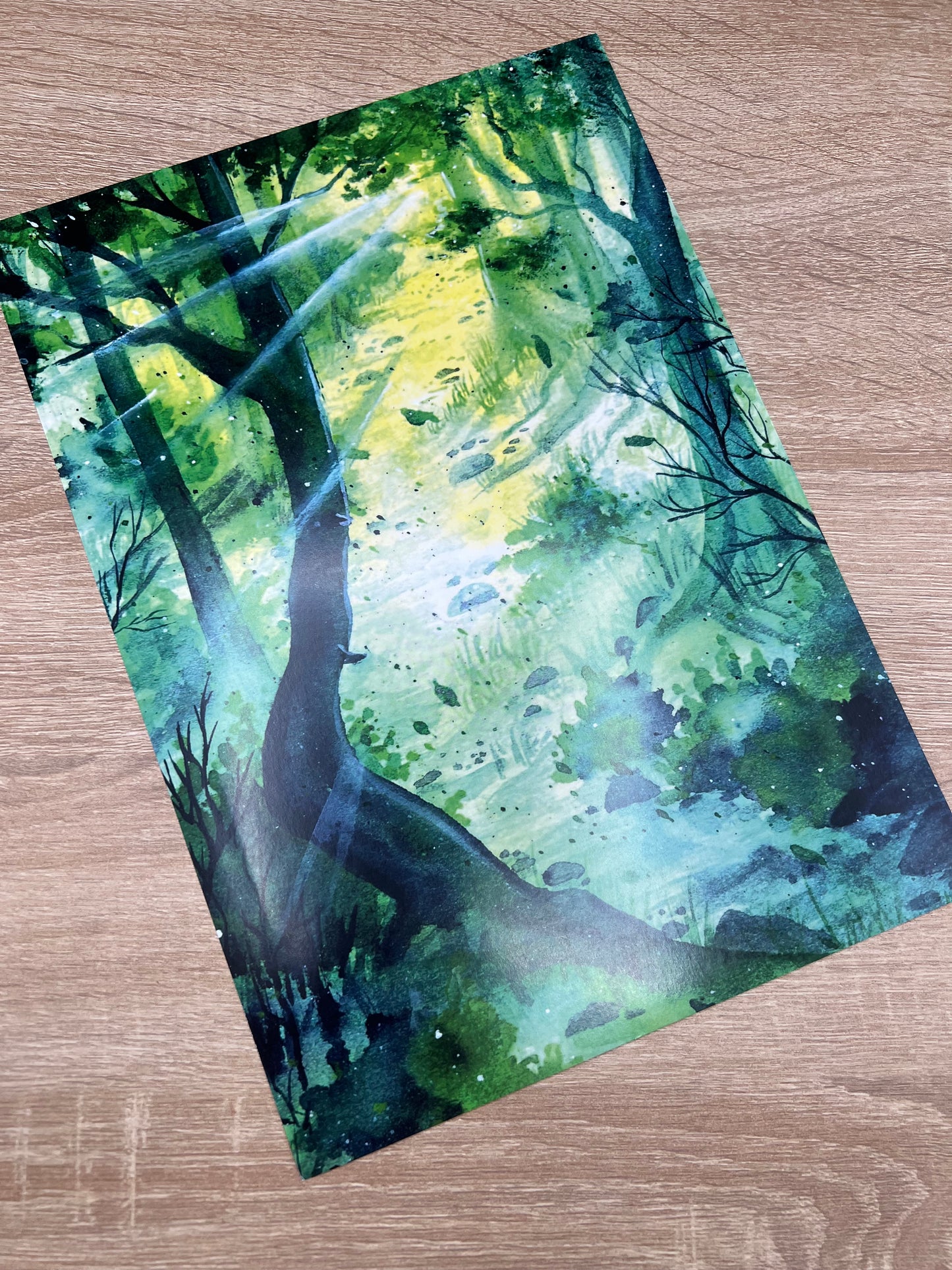 Poster A4 - Fantasy Galaxy Landschaften - NO AI