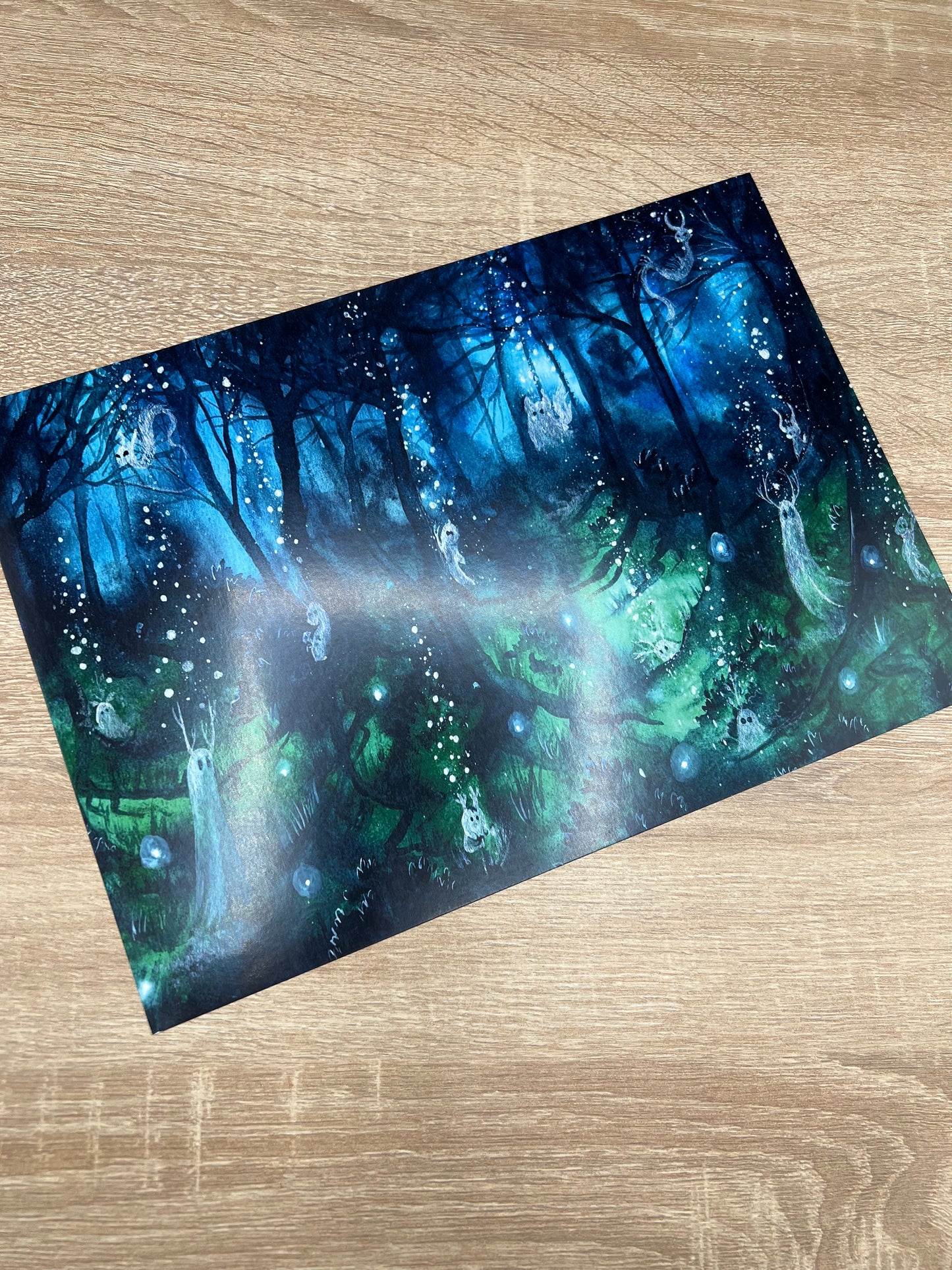 Poster A4 - Fantasy Galaxy Landschaften - NO AI