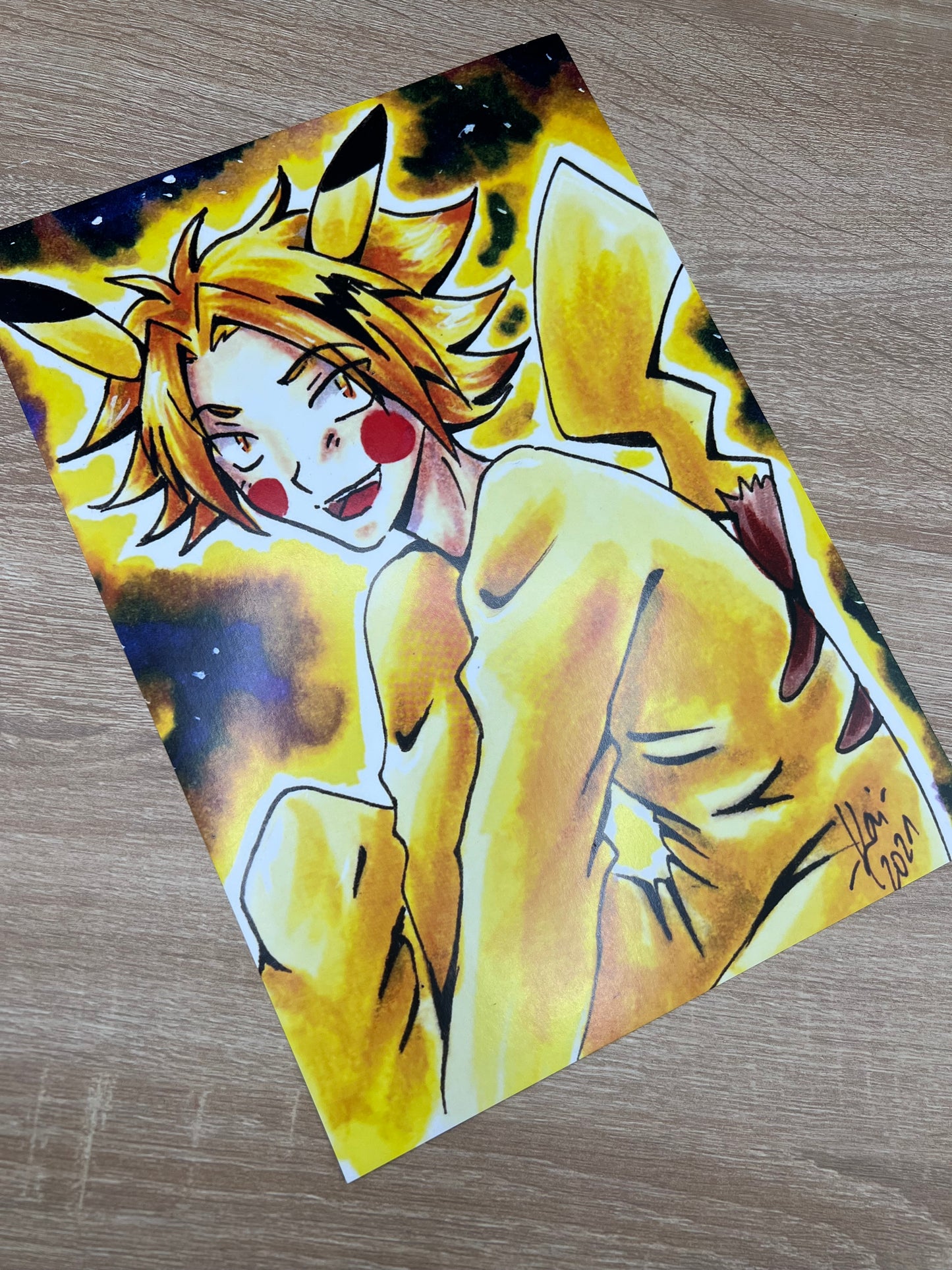 Poster A4 - Anime Mädchen und FamArt - NO AI