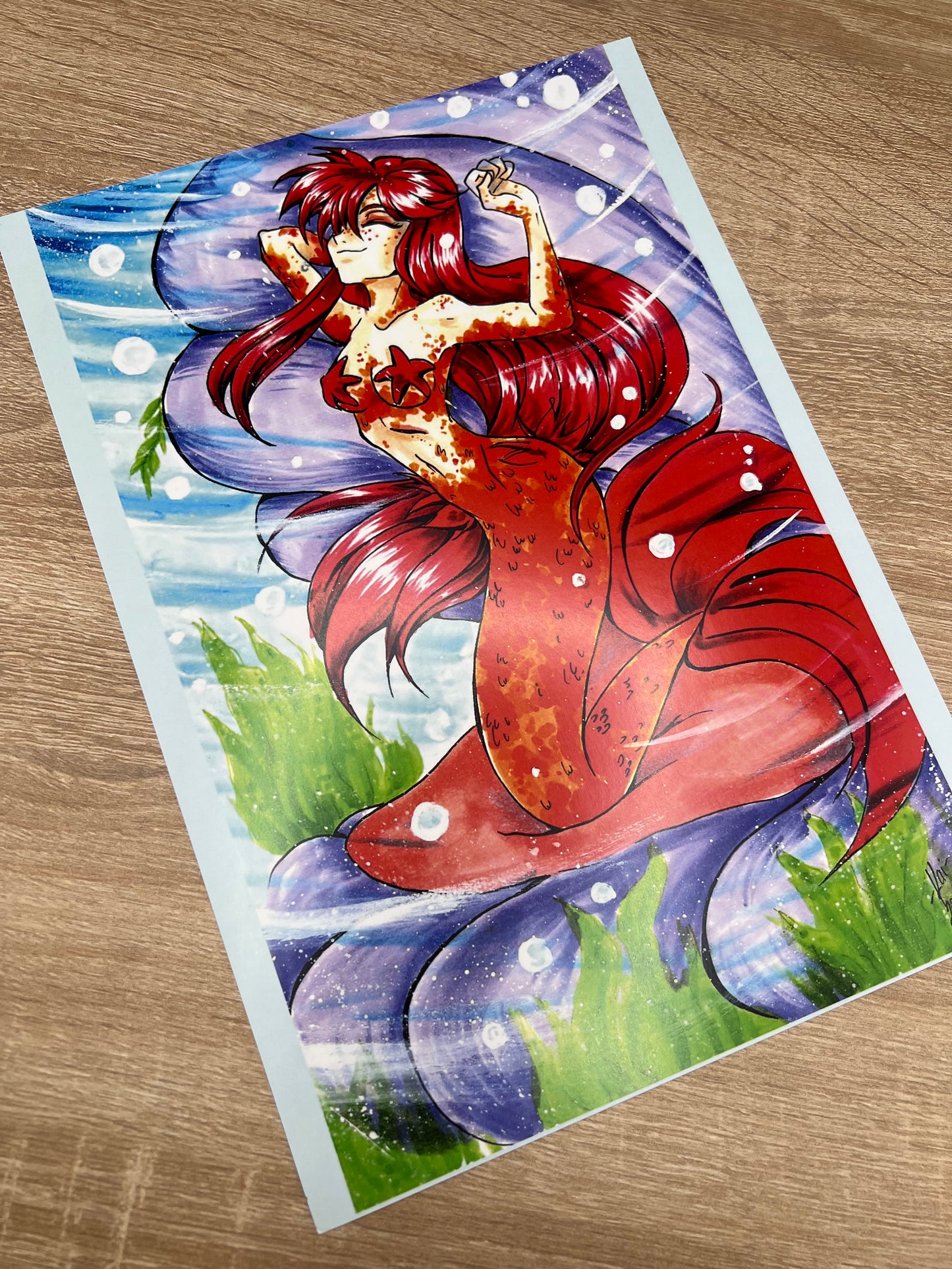Poster A4 - Anime Mädchen und FamArt - NO AI