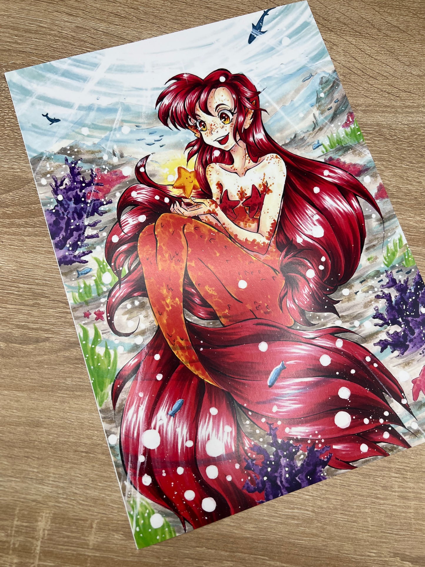 Poster A4 - Anime Mädchen und FamArt - NO AI