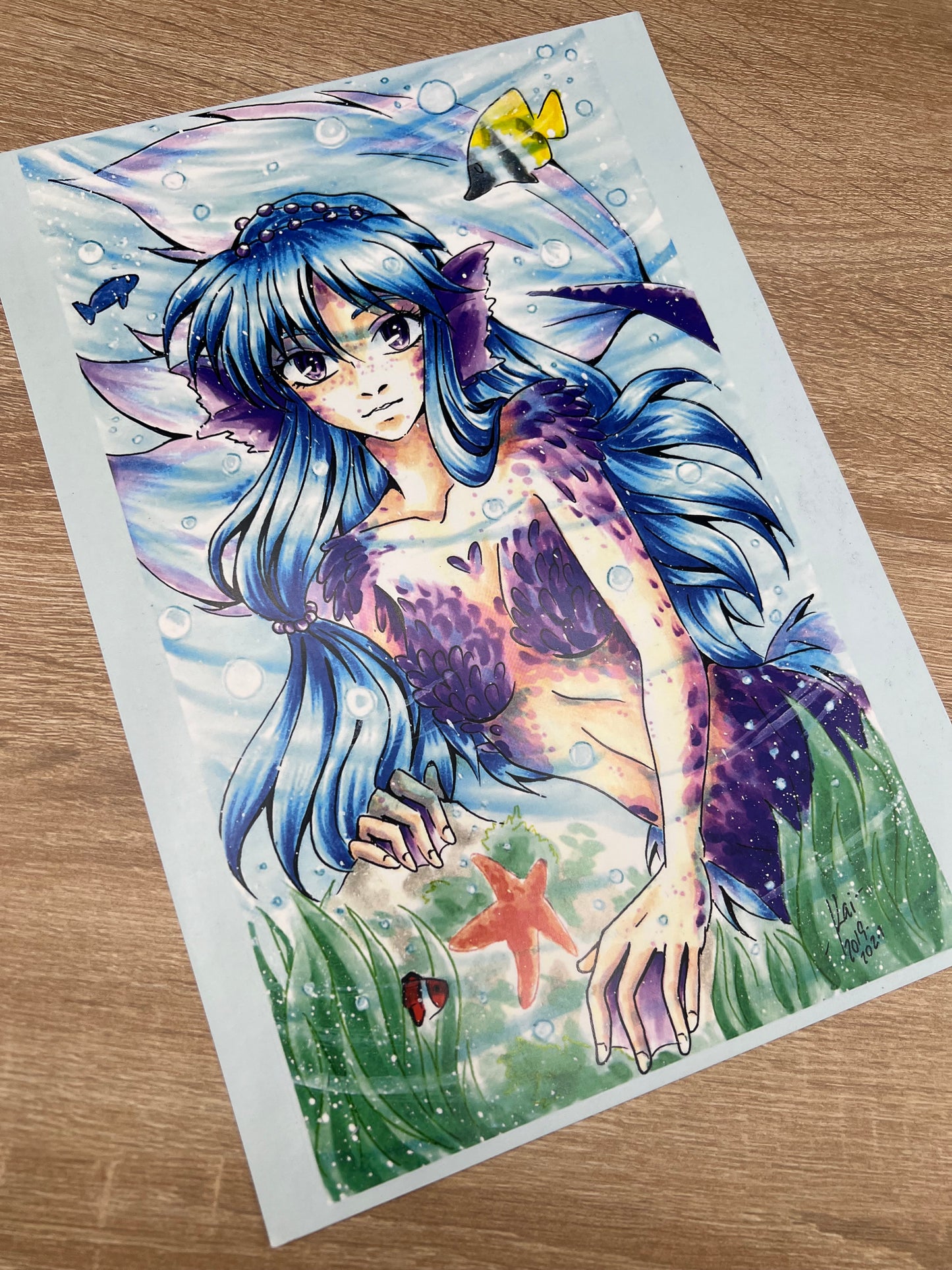 Poster A4 - Anime Mädchen und FamArt - NO AI