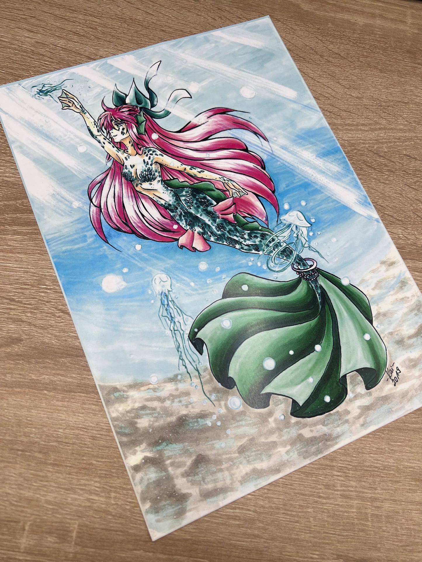 Poster A4 - Anime Mädchen und FamArt - NO AI