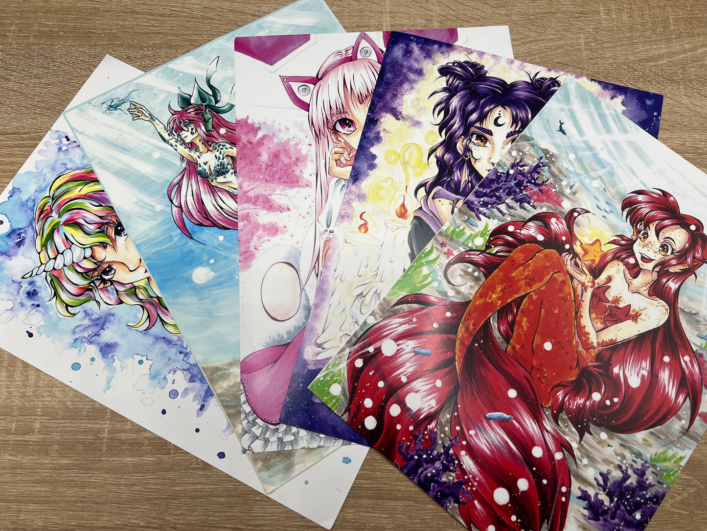 Poster A4 - Anime Mädchen und FamArt - NO AI