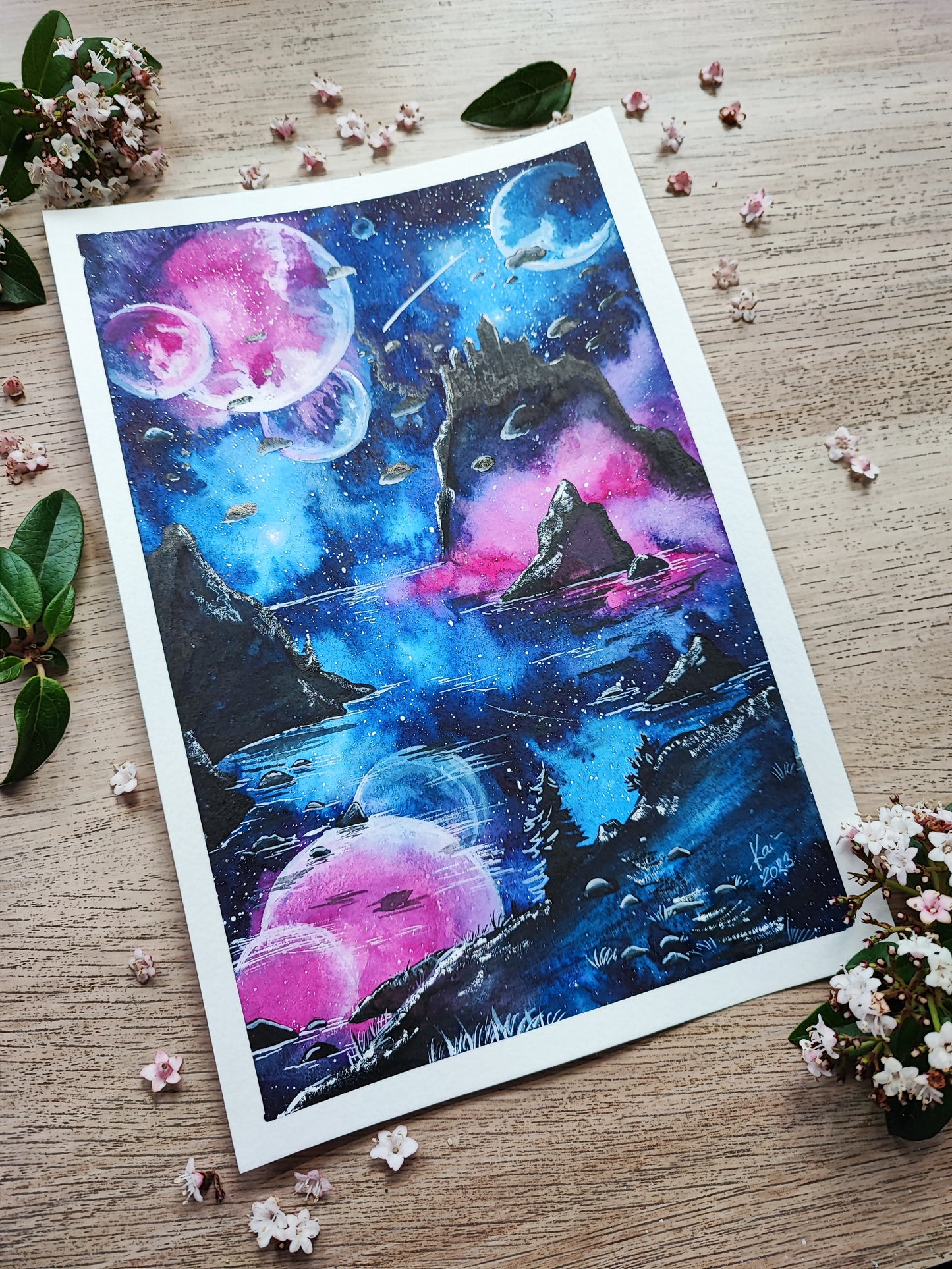 Originale Malerei - Aquarelle Bilder, Gouache Bilder