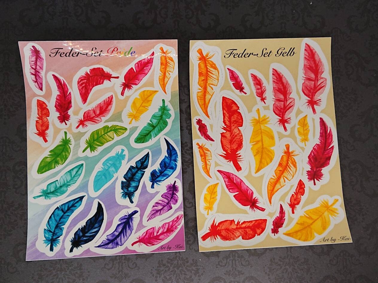 Stickersheet - Mehrere Sticker - Tiere, LGBTQ+ und vieles mehr